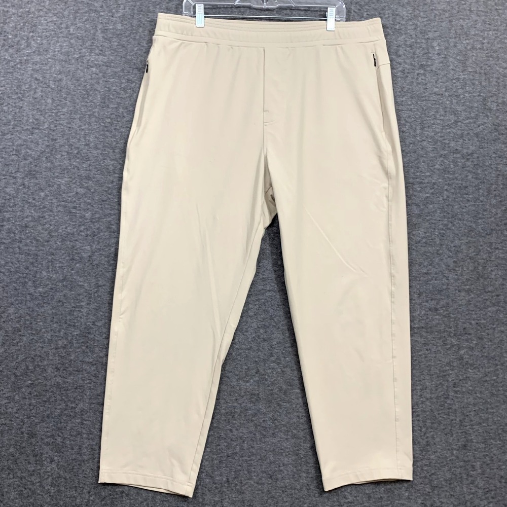 Public Rec‎ Gamechanger Joggers 40x26 Athletic Pants Performance Cream Tan Beige